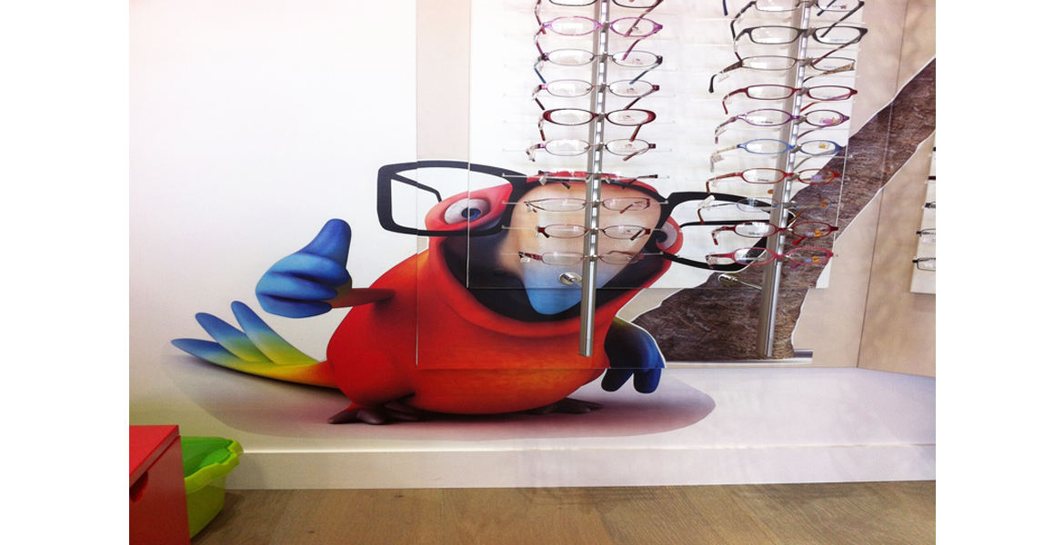 Conception d'un magasin d'optique.