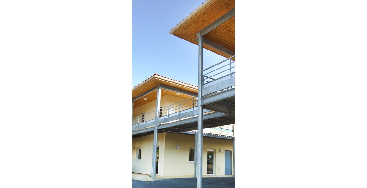 Construction d'un bâtiment de bureau pour le conseil départemental de Dordogne. Ossature bois