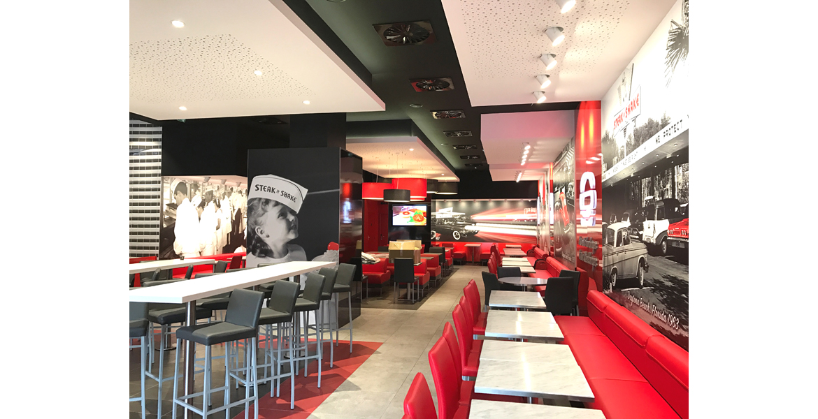 Conception et réalisation d'un restaurant de la franchise Steak'N Shake