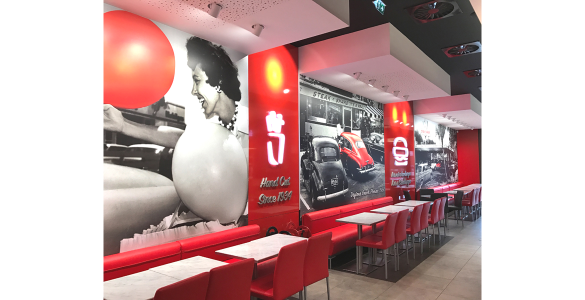 Conception et réalisation d'un restaurant de la franchise Steak'N Shake