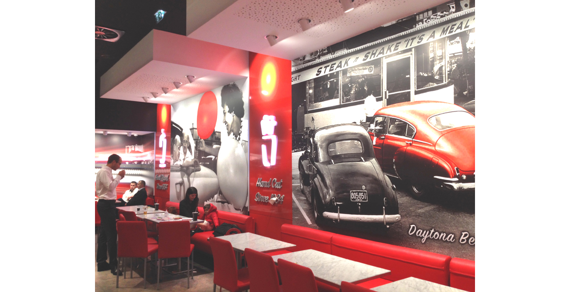 Conception et réalisation d'un restaurant de la franchise Steak'N Shake